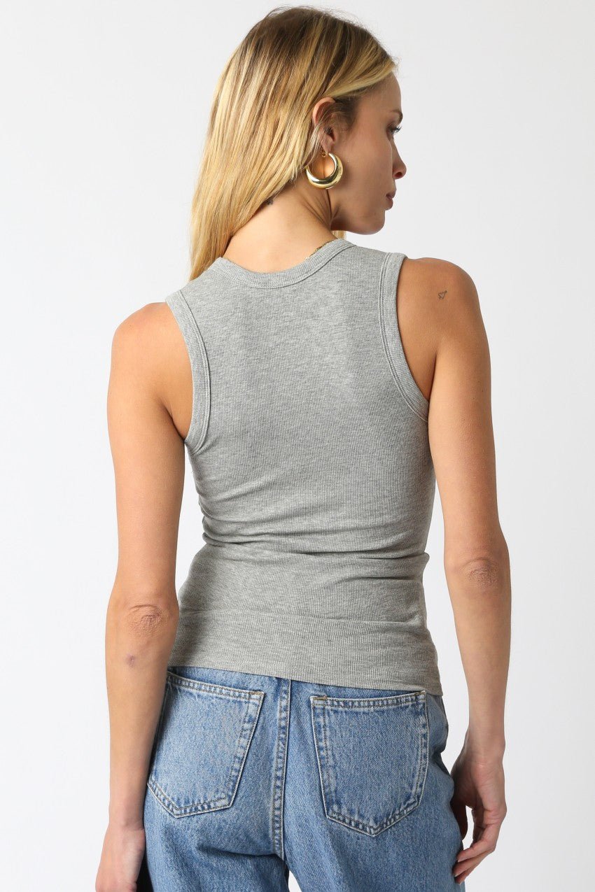 U Scoop Ribbed Top - Polkadots & Moonbeams LAPolkadots & MoonbeamsGraySU Scoop Ribbed Top