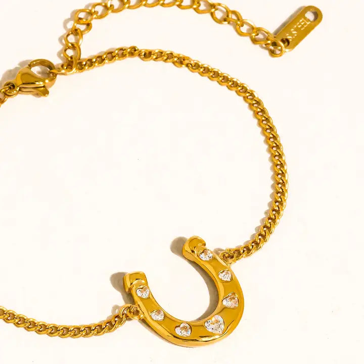Tunda Gold Horseshoe Bracelet