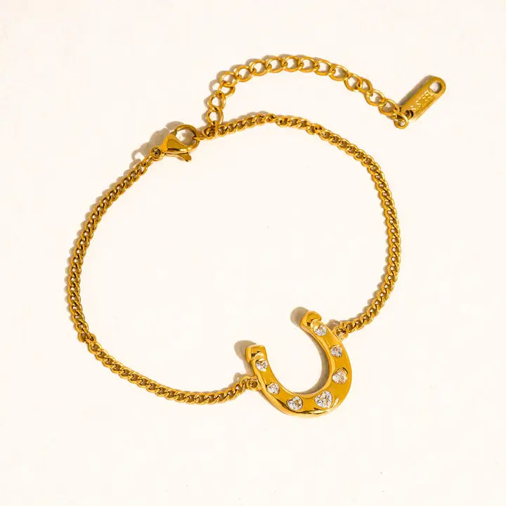 Tunda Gold Horseshoe Bracelet