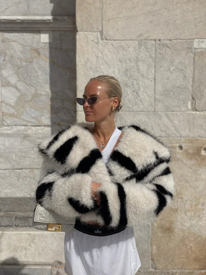 Vegan Zebra Jacket - Polkadots & Moonbeams LANylenSVegan Zebra Jacket