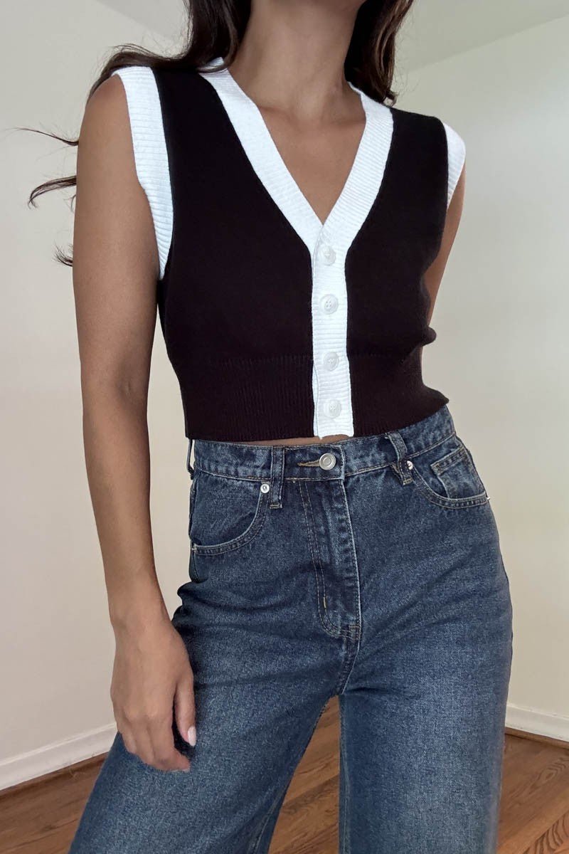 Veronica Vest - Polkadots & Moonbeams LAPolkadots & MoonbeamsBLACK/WHITESVeronica Vest