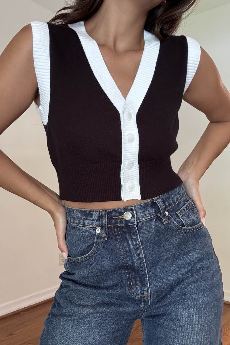 Veronica Vest - Polkadots & Moonbeams LAPolkadots & MoonbeamsBLACK/WHITESVeronica Vest