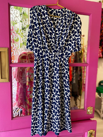 Vintage 40s Navy Midi - Polkadots & Moonbeams LAVintageVintage 40s Navy Midi