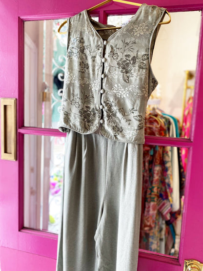 Vintage Sage Jumpsuit - Polkadots & Moonbeams LAVintageVintage Sage Jumpsuit