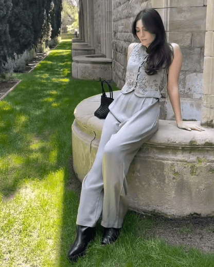 Vintage Sage Jumpsuit - Polkadots & Moonbeams LAVintageVintage Sage Jumpsuit