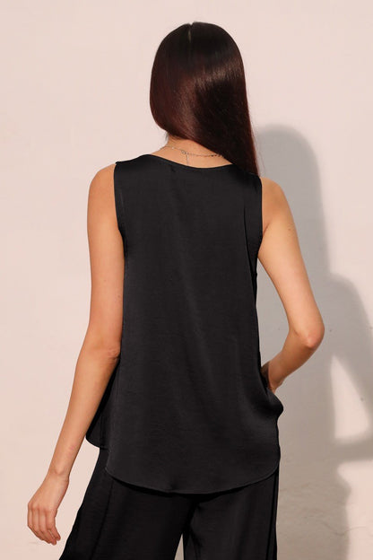 Washed Front Tuck Tank - Polkadots & Moonbeams LAPolkadots & MoonbeamsBlackSWashed Front Tuck Tank