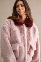 Wendy Pink Faux Fur Jacket
