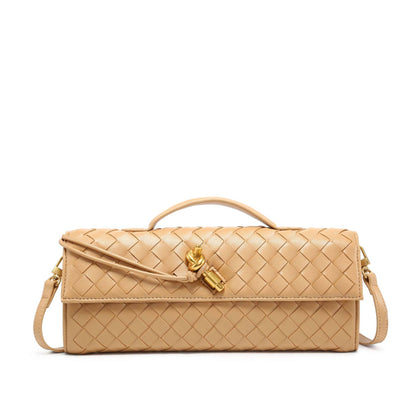 Weave leather clutch Women's Designer Clutch Bags - Polkadots & Moonbeams LALittle TrendyBBW40294khakiWeave leather clutch Women's Designer Clutch Bags