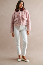 Wendy Pink Faux Fur Jacket