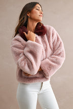 Wendy Pink Faux Fur Jacket