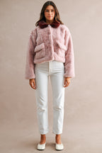 Wendy Pink Faux Fur Jacket