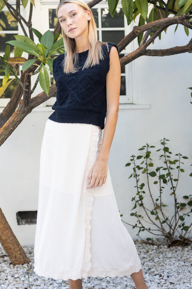Winona Wrap Midi Skirt - Polkadots & Moonbeams LAPolkadots & MoonbeamsSIVORYWinona Wrap Midi Skirt