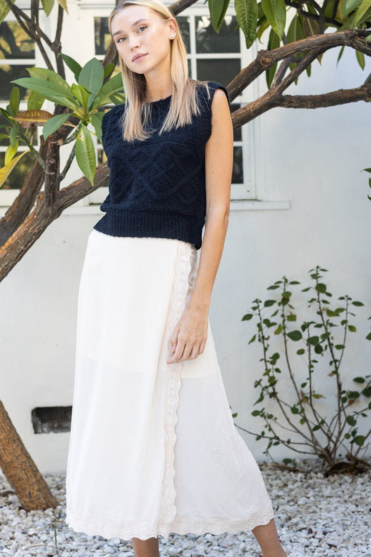 Winona Wrap Midi Skirt - Polkadots & Moonbeams LAPolkadots & MoonbeamsSIVORYWinona Wrap Midi Skirt