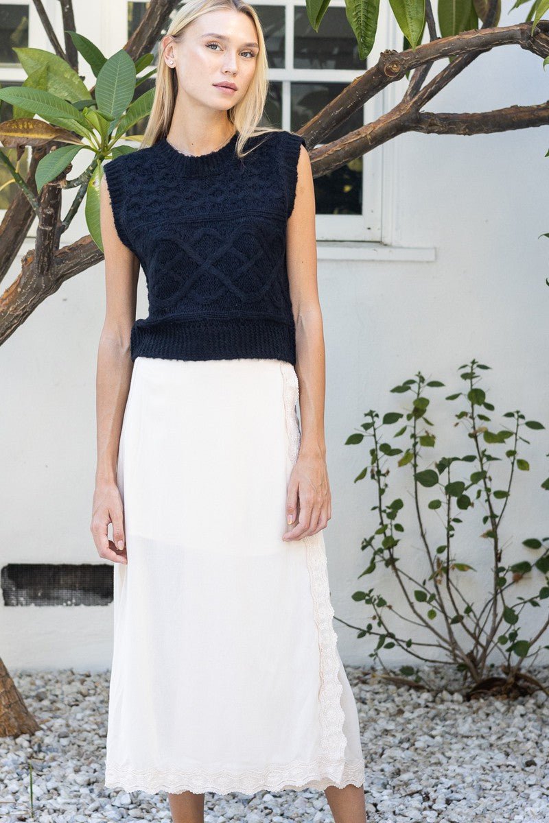 Winona Wrap Midi Skirt - Polkadots & Moonbeams LAPolkadots & MoonbeamsSIVORYWinona Wrap Midi Skirt