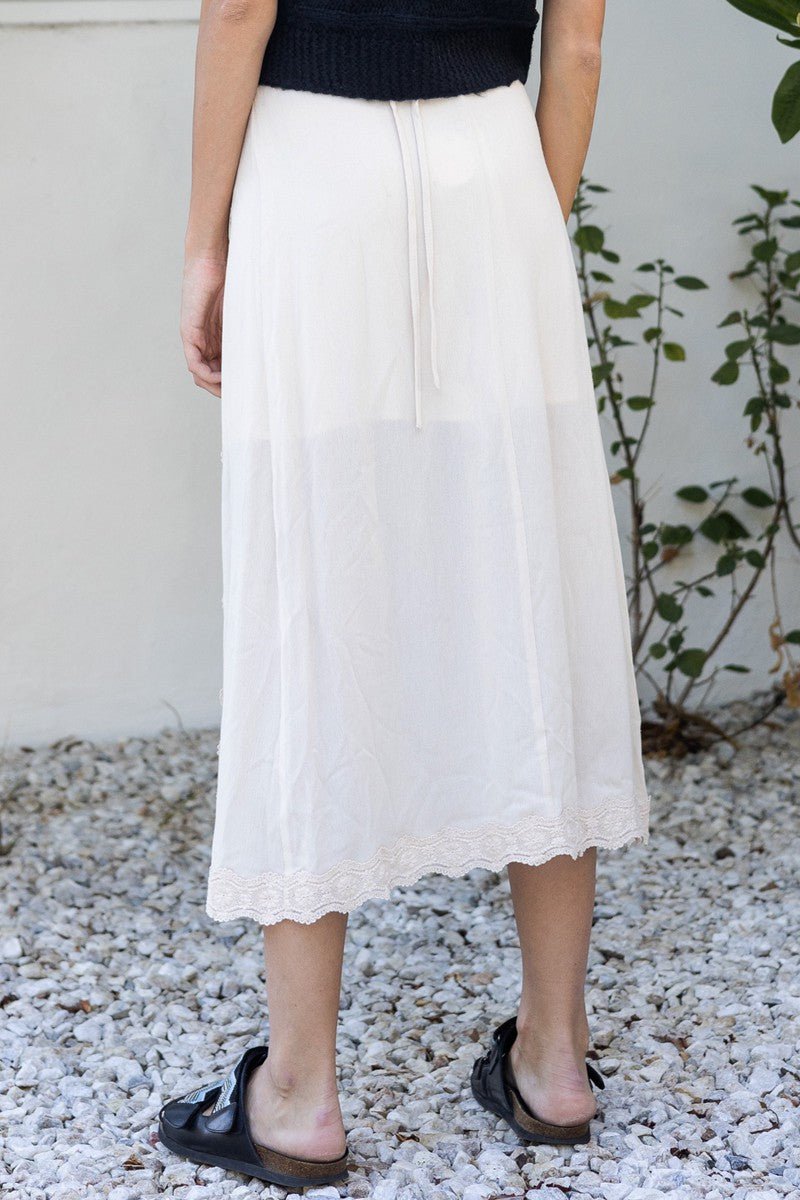 Winona Wrap Midi Skirt - Polkadots & Moonbeams LAPolkadots & MoonbeamsSIVORYWinona Wrap Midi Skirt