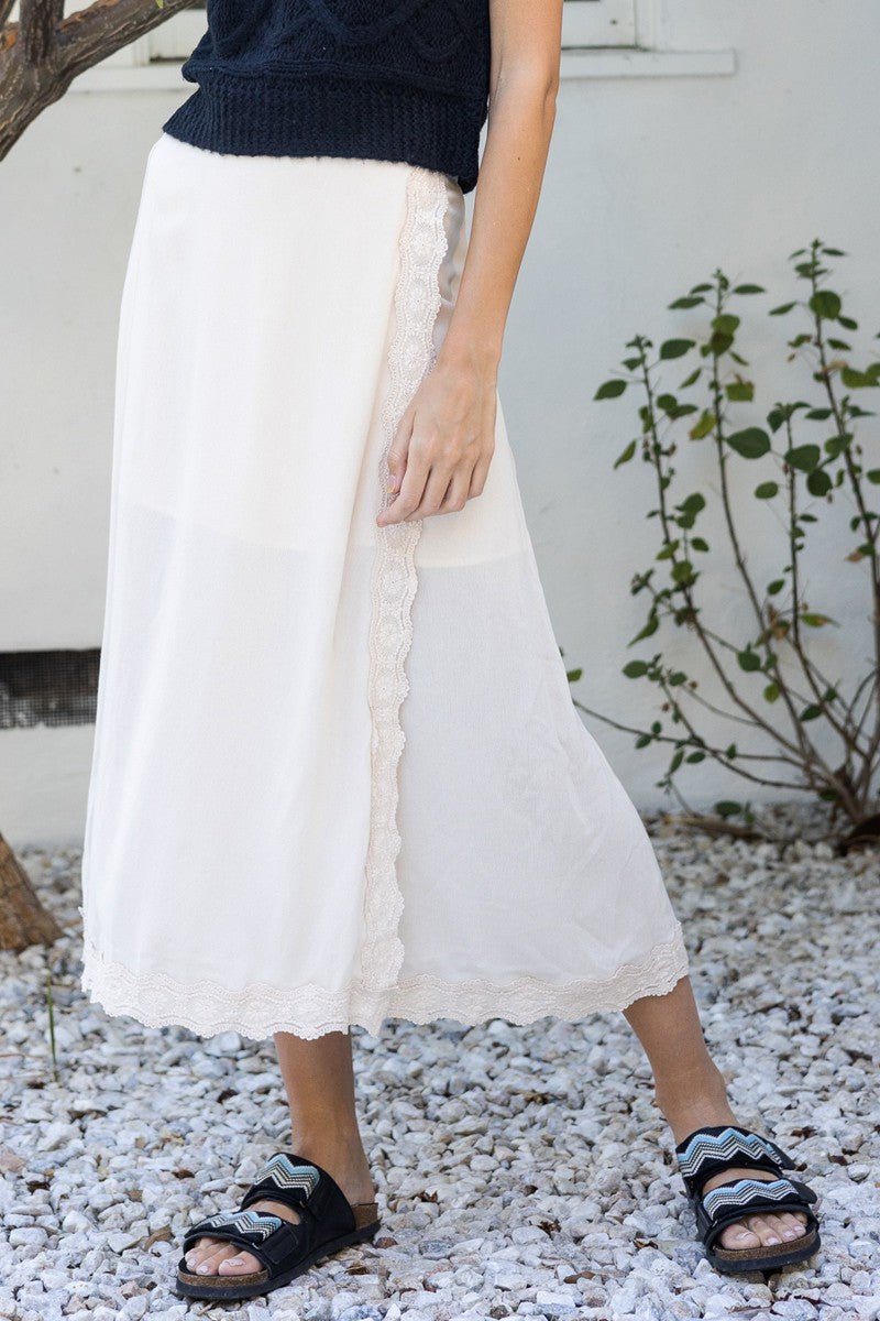 Winona Wrap Midi Skirt - Polkadots & Moonbeams LAPolkadots & MoonbeamsSIVORYWinona Wrap Midi Skirt