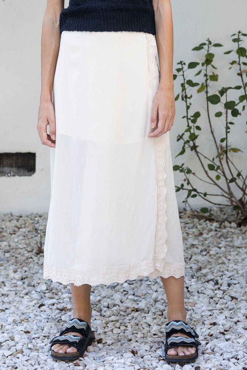 Winona Wrap Midi Skirt - Polkadots & Moonbeams LAPolkadots & MoonbeamsSIVORYWinona Wrap Midi Skirt