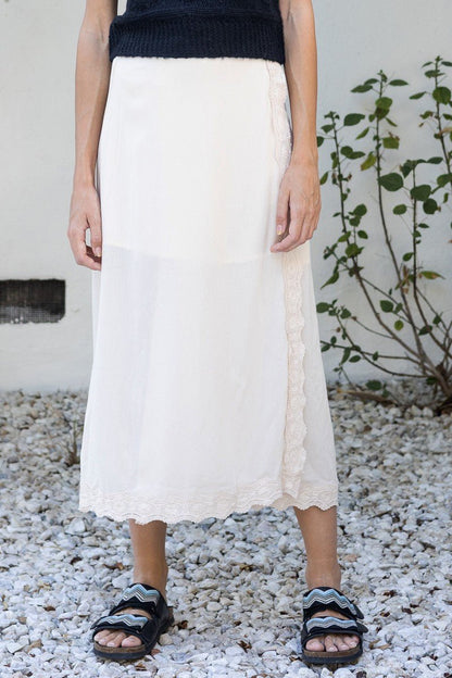 Winona Wrap Midi Skirt - Polkadots & Moonbeams LAPolkadots & MoonbeamsSIVORYWinona Wrap Midi Skirt