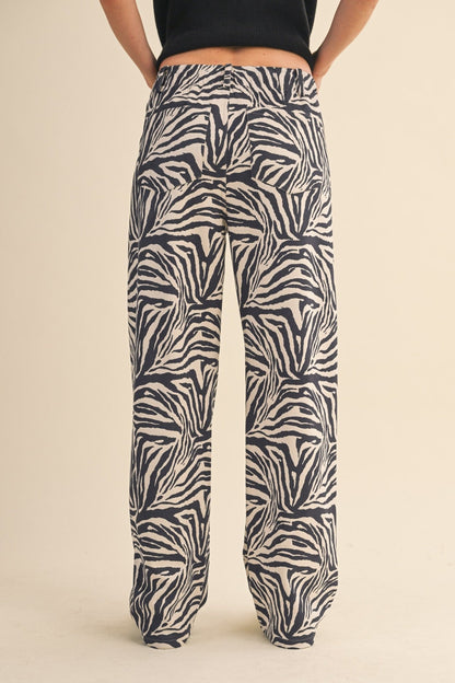 Zebra Faux Suede Pants - Polkadots & Moonbeams LAPolkadots & MoonbeamsSZebra Faux Suede Pants