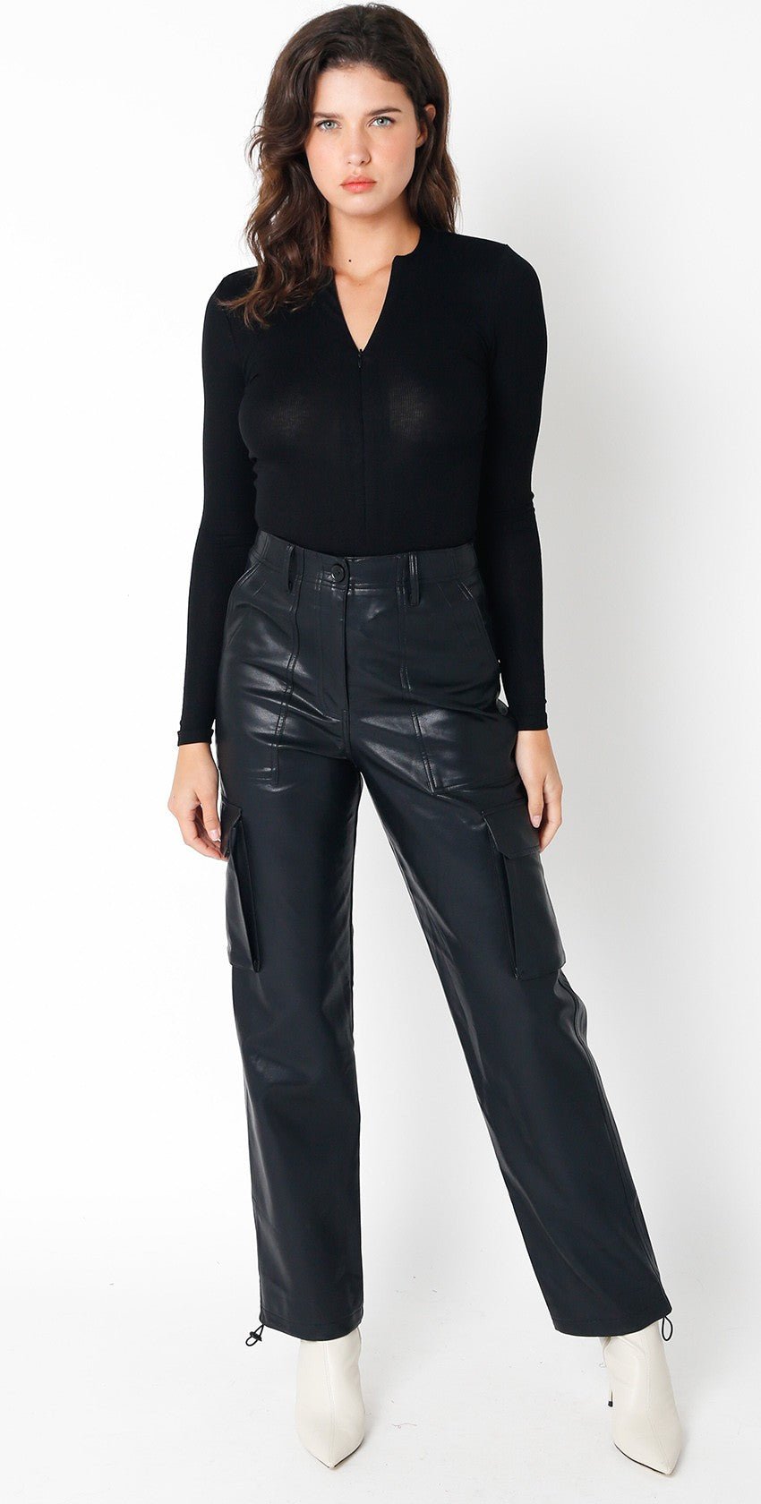 Zip Long Sleeve Top - Polkadots & Moonbeams LAPolkadots & MoonbeamsBLACKSZip Long Sleeve Top