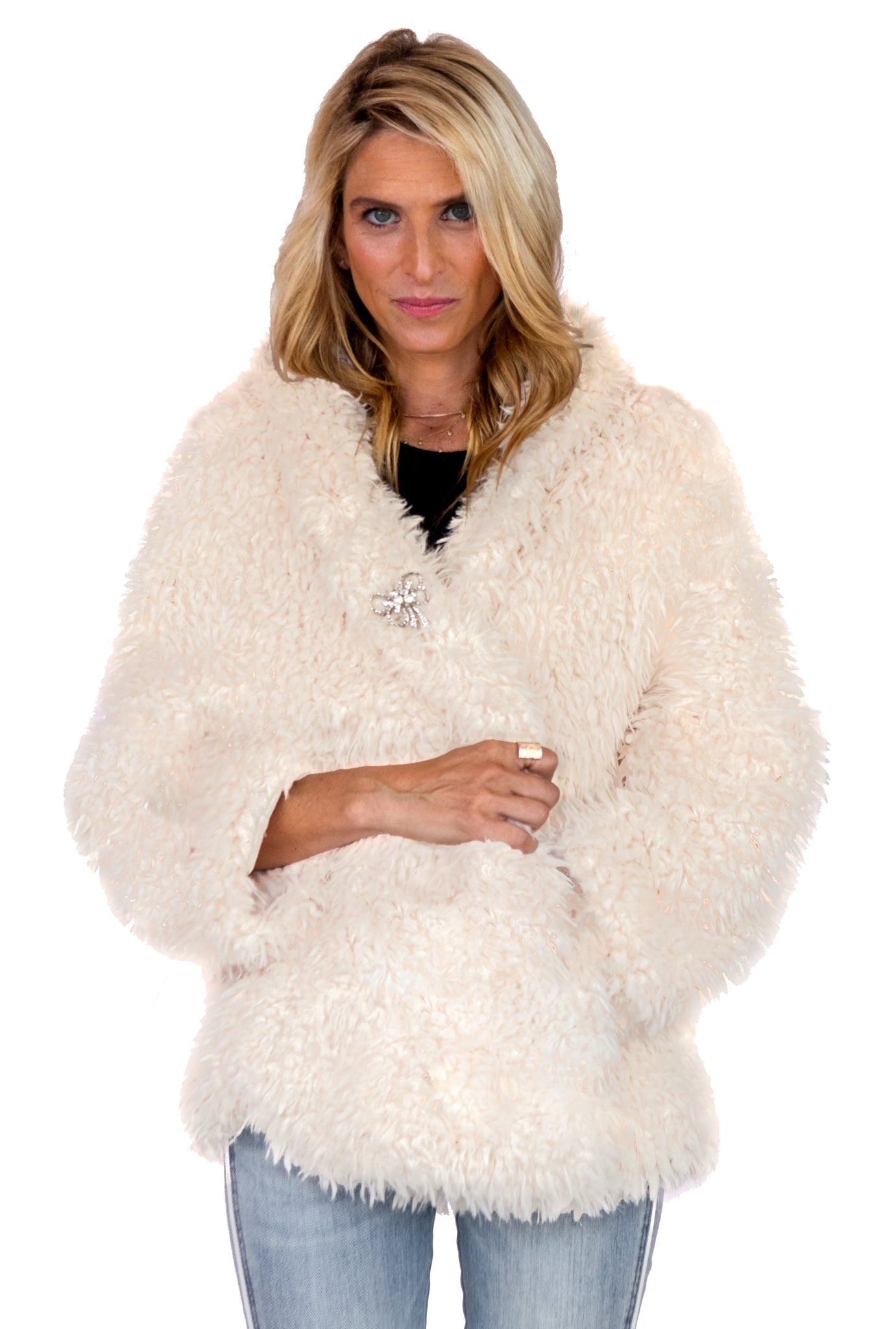 Polkadots & Moonbeams Faux Fur Jacket - Polkadots & Moonbeams LA