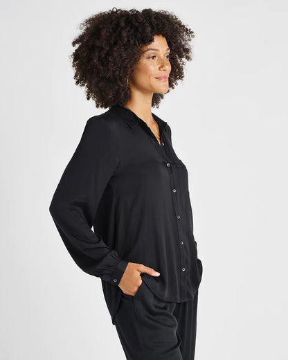 Chelsea Button Down Top - Polkadots & Moonbeams LASplendidBlackXSChelsea Button Down Top
