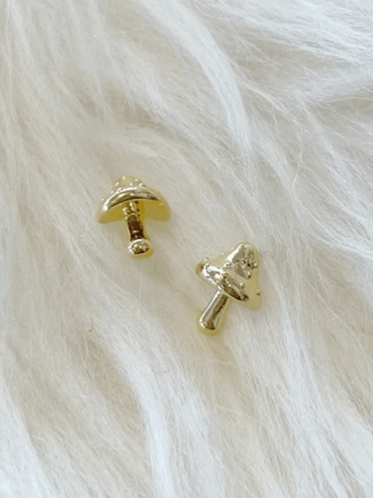 Gold Mushroom Studs - Polkadots & Moonbeams LAPolkadots & MoonbeamsGold Mushroom Studs