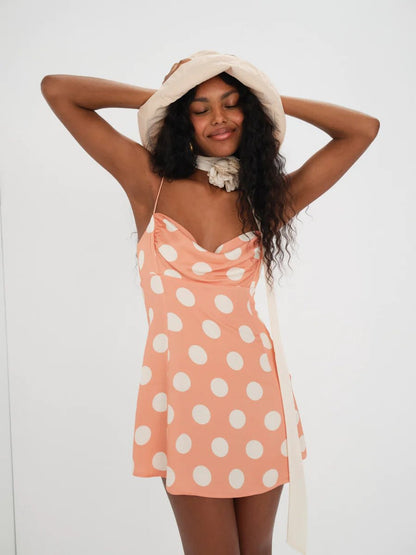 Mirabelle Mini Dress - Polkadots & Moonbeams LAPolkadots & MoonbeamsXSORANGEMirabelle Mini Dress