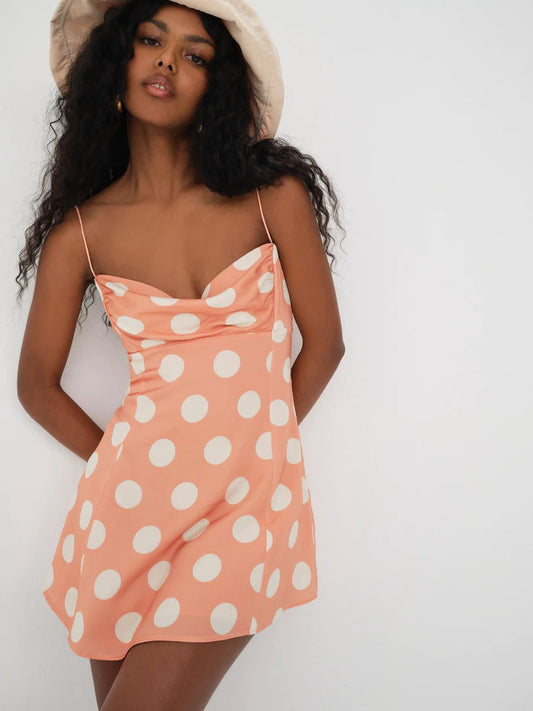 Mirabelle Mini Dress - Polkadots & Moonbeams LAPolkadots & MoonbeamsXSORANGEMirabelle Mini Dress
