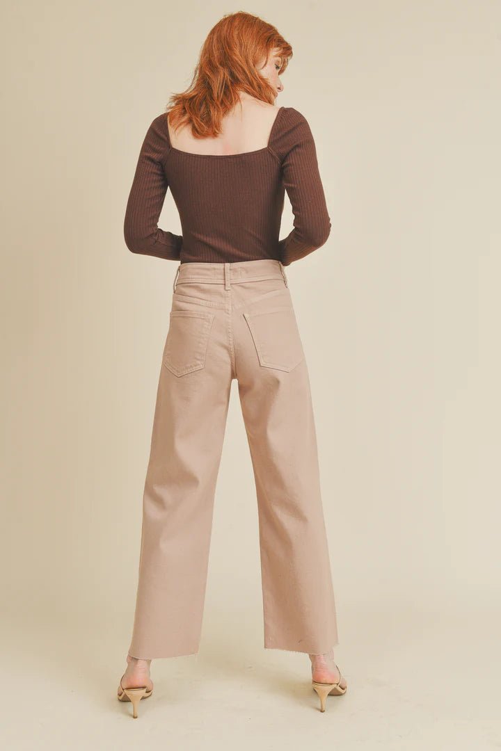 Nautical Wide Leg Pants - Polkadots & Moonbeams LAJust Black Denim24Off WhiteNautical Wide Leg Pants