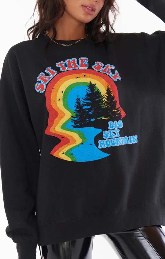 Ski the Sky Stanley Sweatshirt - Polkadots & Moonbeams LAShow Me Your MumuXSBLACKSki the Sky Stanley Sweatshirt