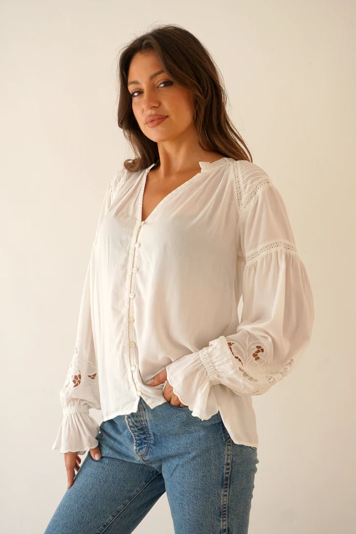 Stevie Blouse - Polkadots & Moonbeams LAPanerosXSBLACKStevie Blouse