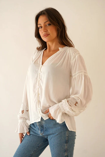 Stevie Blouse - Polkadots & Moonbeams LAPanerosXSBLACKStevie Blouse
