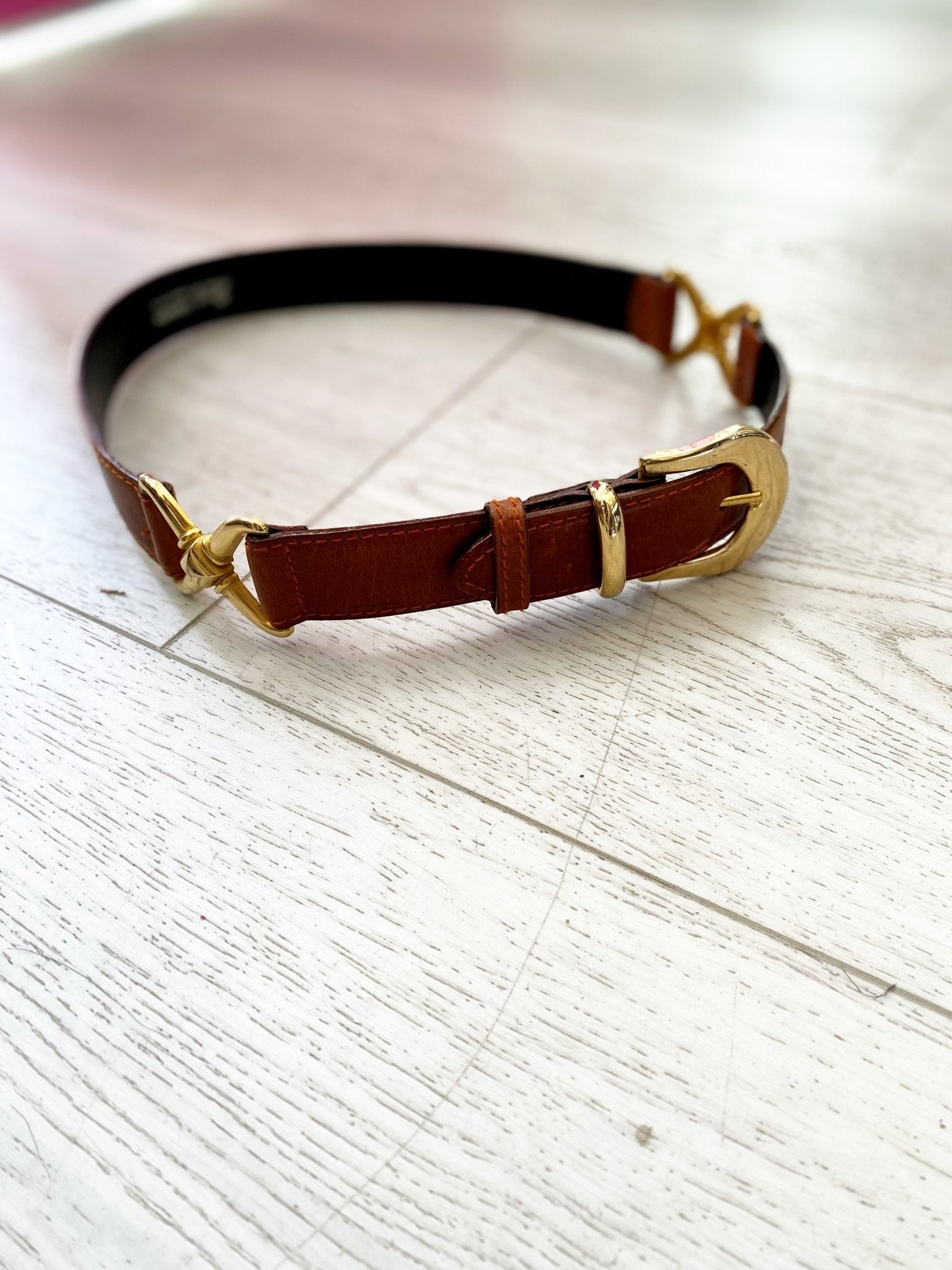 Vintage Leather Belt - Polkadots & Moonbeams LAVintageVintage Leather Belt